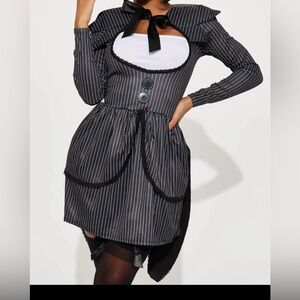 Nightmarish skeleton 1 piece women’s Halloween costume